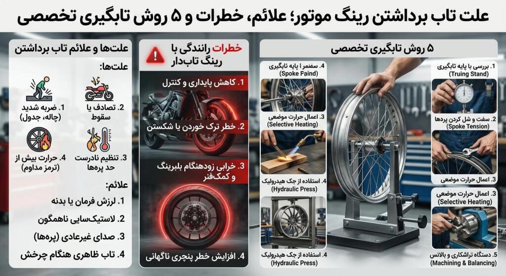 تاب برداشتن رینگ موتور